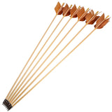 Turkey Feather Wooden Arrows