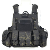 LQARMY Men Tactical Vest 1000D Quick Release Plate Carrier