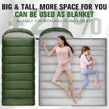 XXL Big and Tall 4 Season Sleeping Bag for Adults
