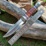 High-Quality Hunting Knife with Wooden Handle