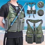 Breathable Fishing Vest with Zippered Pockets