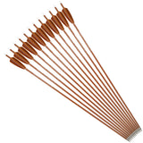 Mixed Carbon Arrows, 12 pcs, 31.5 Inch Spine