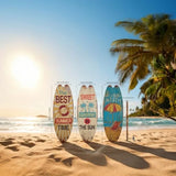 Wooden Surfboard Wall Decor Set