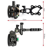 Compound Bow 5 Pin Sight 0.019-Inch Optical Fiber