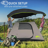 4/6 Person Dome Tents with Rainfly, Easy Setup