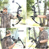 Compound Bow Arrow Set with Spine 500 Carbon Arrows 20-70lbs Adjustable Draw Weight