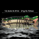 Slow-Sinking Lifelike Fishing Lure Kit