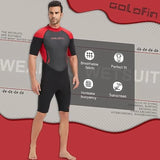 Men's Wetsuit, 3mm Shorty Back Zip Wetsuit