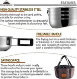 Stainless Steel Camping Cookware Set