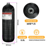 TUXING 4500Psi 300Bar 6.8L Carbon Fiber Cylinder