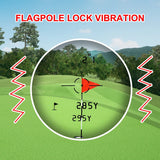 Golf Laser Rangefinder, Binoculars with Flag Lock, Slope Compensation, Vibration, Telescope for Golf Disc Game，Hunting