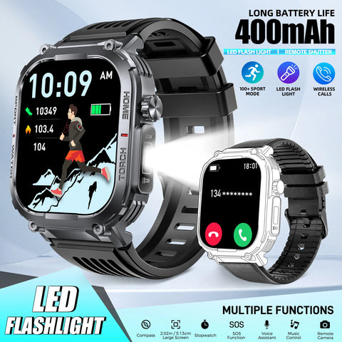 New Smart Watch for Men, Compass And LED Flashlight