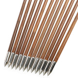 Turkey Feather Bamboo Arrows 6/12pcs 33.4"
