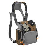 Binocular Harness Chest Pack with Rangefinder Waterproof Pouch Bino Harness with Rain Cover for Hunting Hiking