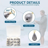 30/36pcs Fishing Sinkers Kit