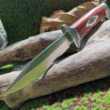 Fixed Blade Knife with Wood Handle