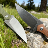 Fixed Blade Knife with Leather Sheath