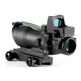 Adjustable 4 x 32 Red Dot Tactical Scope 20mm Rail Scope for Hunting
