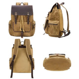 Vintage Waxed Canvas Backpack
