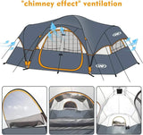 Camping tent for 10 people, family, party, music festival tent