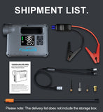 5-in-1 Car Jump Starter with Air Compressor Portable Flashlight