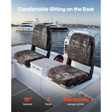2 Pack Folding Boat Seats with Low Backrest