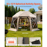 13-Sided Pop-Up Gazebo, 12 x 12 ft for 8-10 People