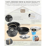 Ultralight Anodized Aluminum Cookware Set