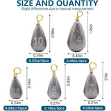 30/36pcs Fishing Sinkers Kit