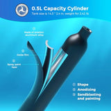 Aluminum Mini Scuba Tank with Full Face Snorkel Mask