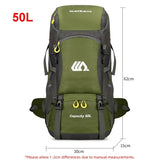 50L Travel Backpack Men
