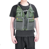 Breathable Fishing Vest with Zippered Pockets