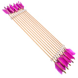 Turkey Feather Wooden Arrows