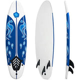 Surfboard, 6-Foot Stand-Up Paddle Board with Removable Fins