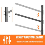 Heavy-Duty Wall-Mounted Kayak Rack