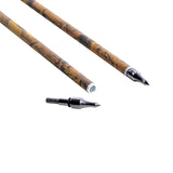 12pcs Archery Mixed Carbon Arrows 31.5 Inch Turkey Feathers