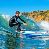 Soft Top Foam 7' Surfboard in Blue Pinline