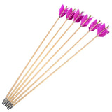 Turkey Feather Wooden Arrows