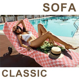 Checkered Plaid Turkish Beach Towel