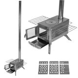 Stainless Tent Fireplace. Only 5 Left