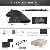 Pop Up Hard Shell Tent 2 Person Waterproof Windproof UV-Resistant