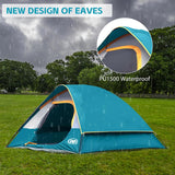 2-4 Person Waterproof Windproof Tent with Rainfly
