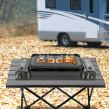 Double Head Gas stove with Baking Tray