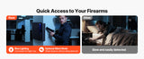 Handgun Safe Fingerprint/Password/Key