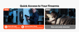 Handgun Safe Fingerprint/Password/Key